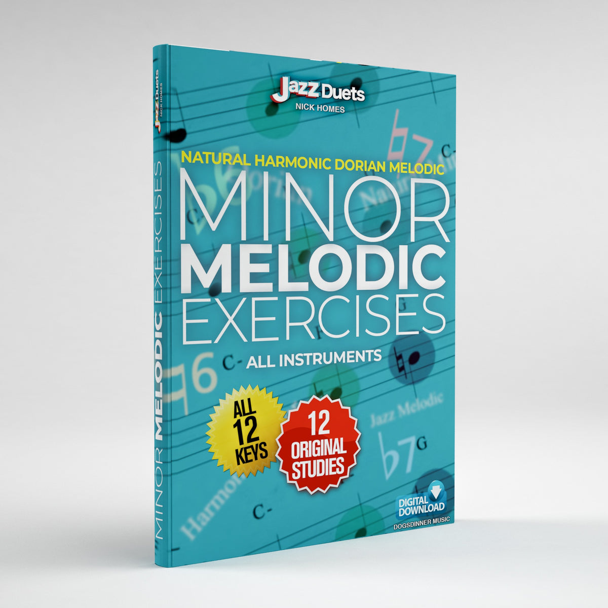 Natural, Melodic, Dorian + Harmonic Minor (chordal)  Exercises - download