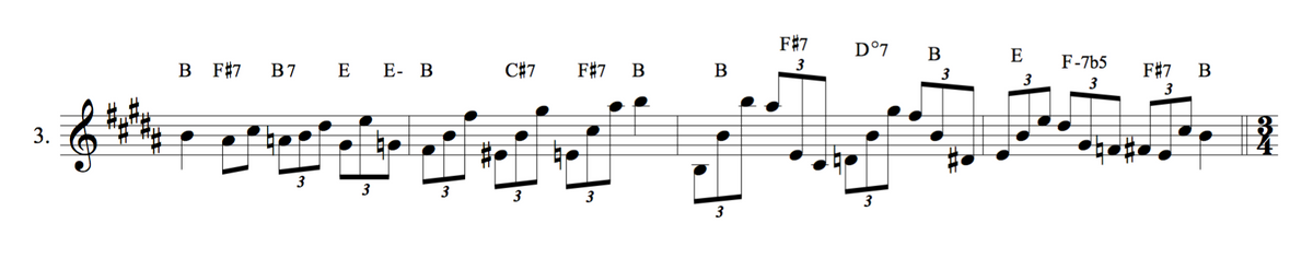 Harmonised major scale Jazzduets