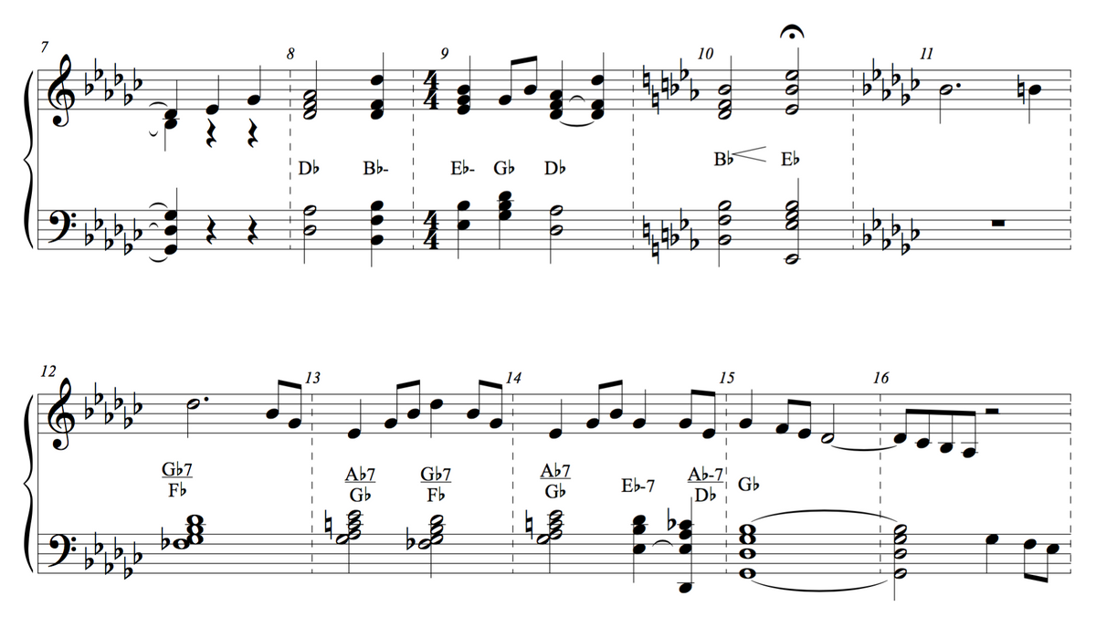 Debussy Jazz Analysis -la fille- Jazzduets chords