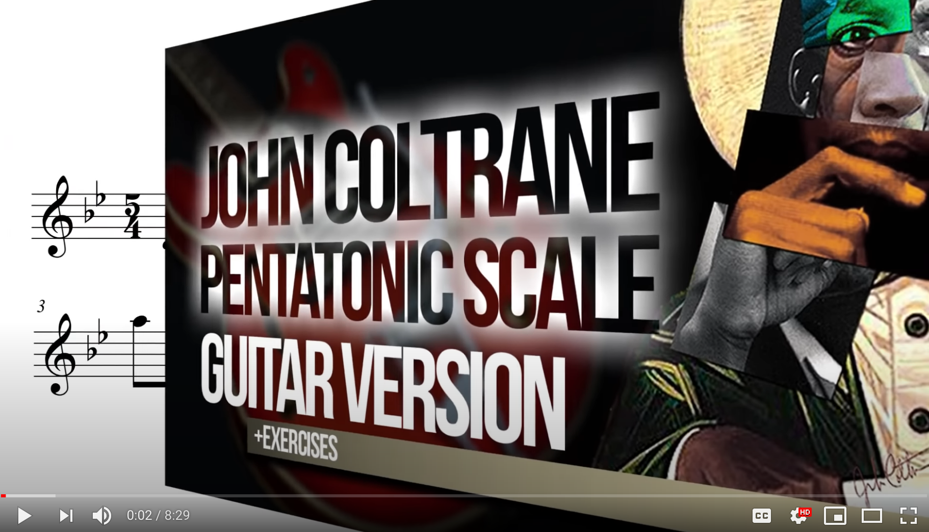 The John Coltrane Pentatonic guitar version