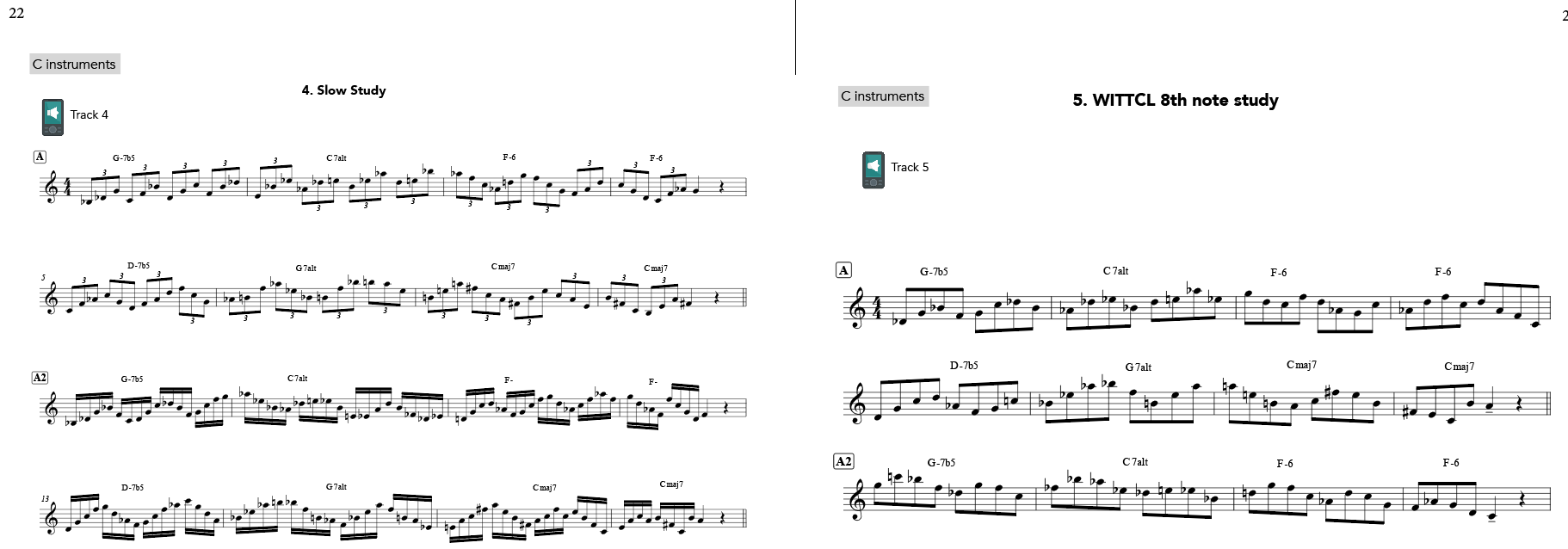 Coltrane Pentatonic "What is this thing called love" exercises