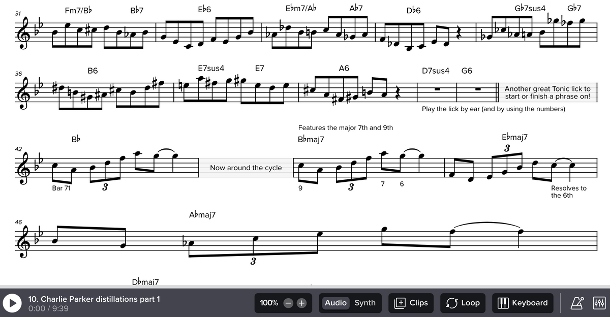 Bebop Rhythm Changes Masterclass