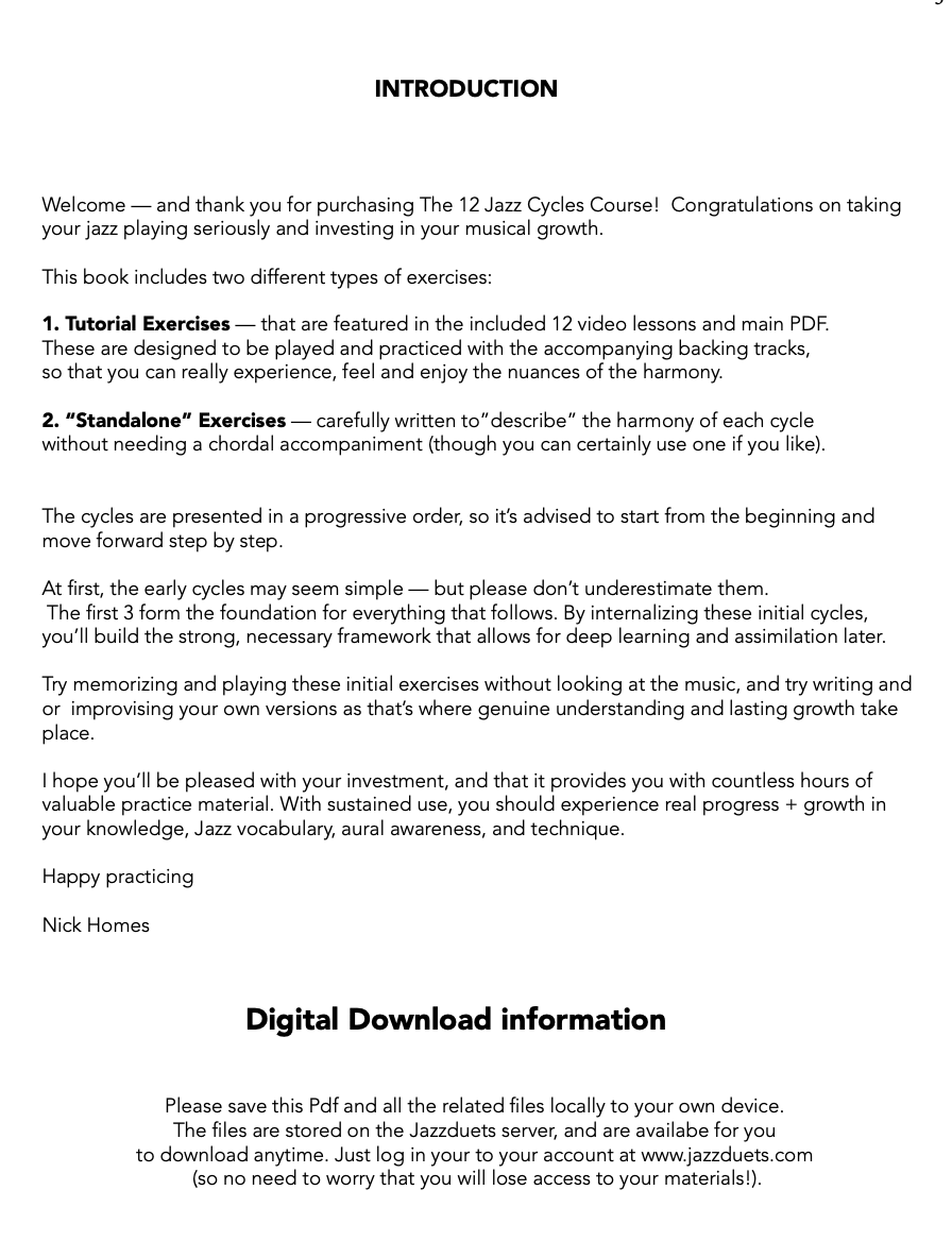 The 12 Jazz Cycles You Must Know - Jazzduets