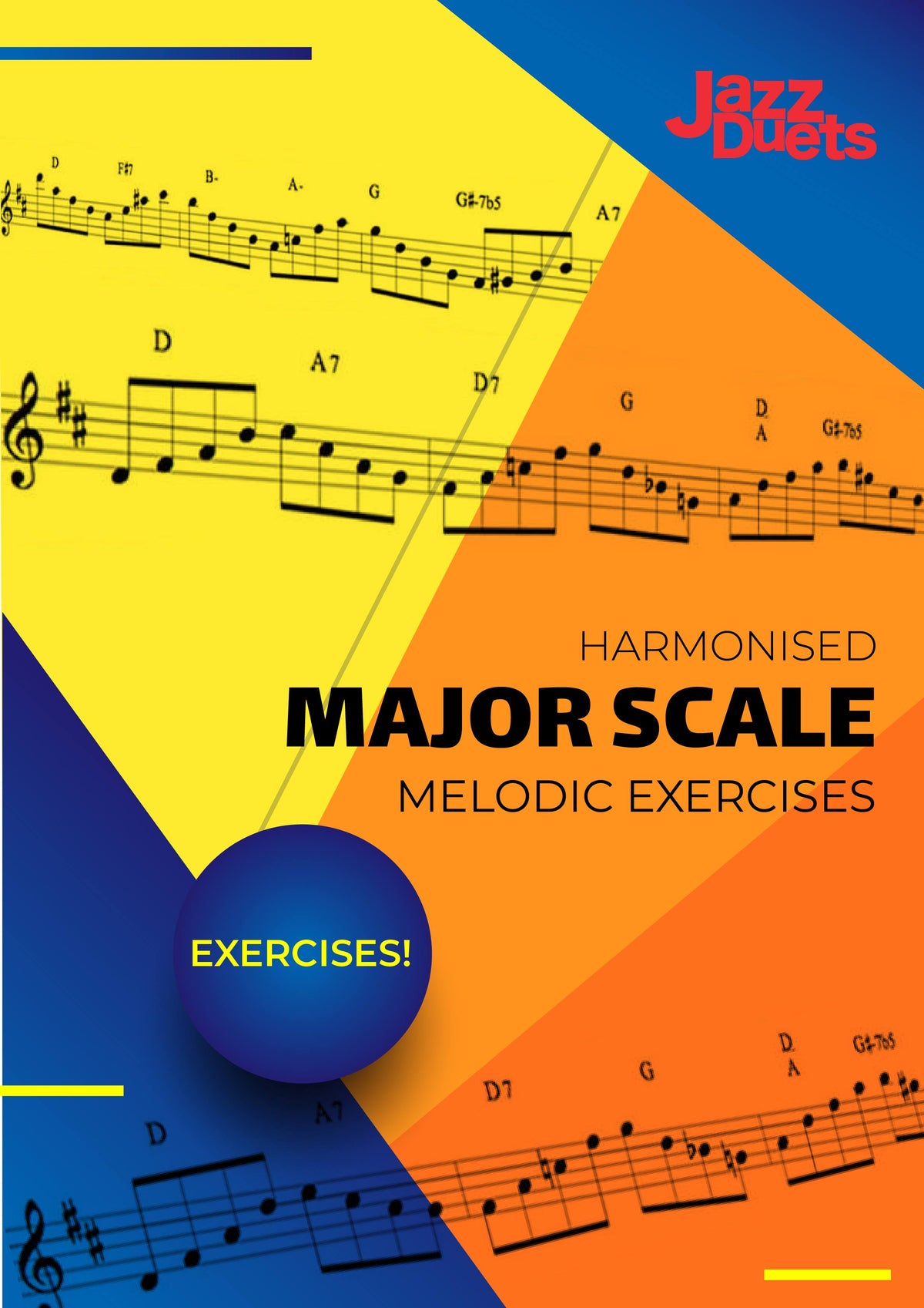 Harmonised major scale melodic exercises -all instruments-jazzduets