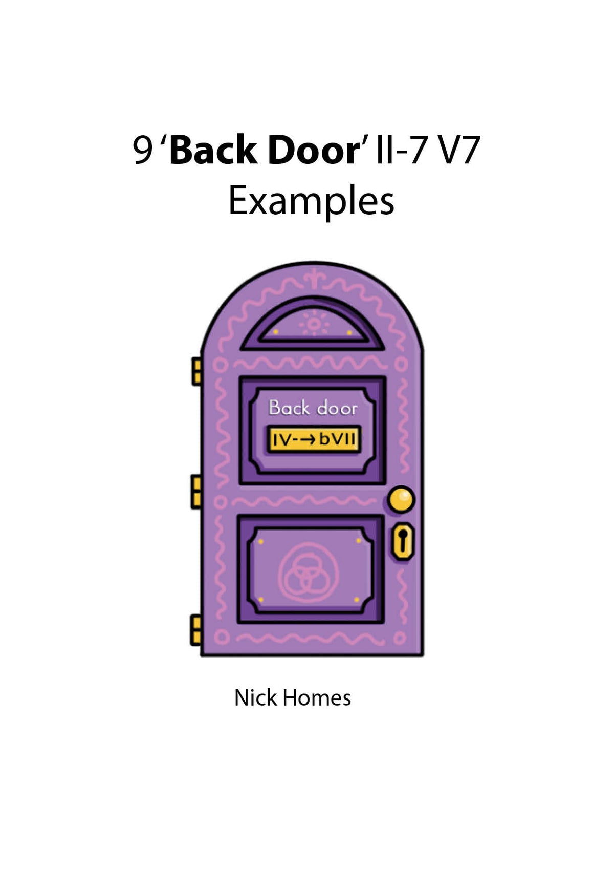 9 back door II V examples  -jazz duets