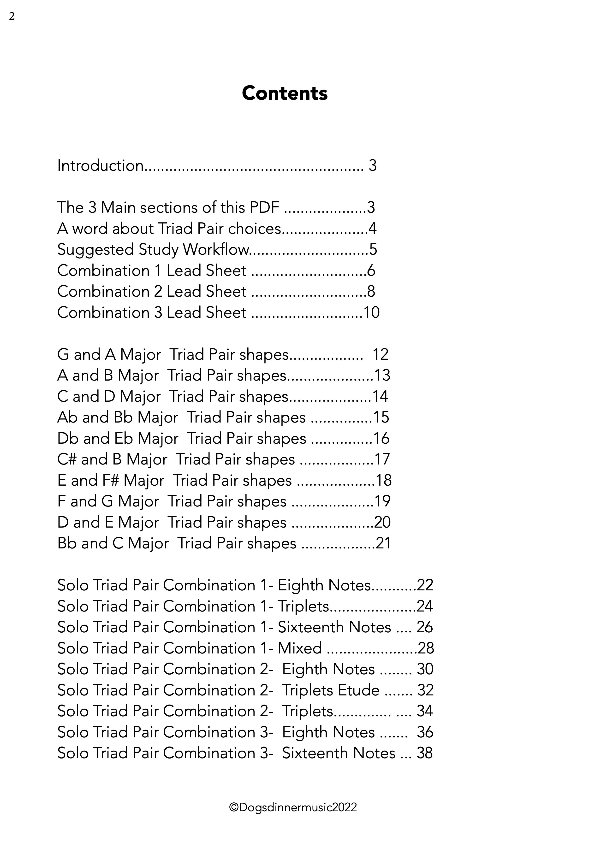 Girl from Ipanema Triad Pair exercises