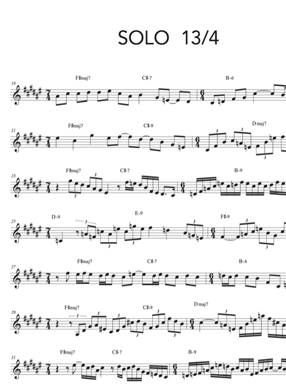 Odd Time Signature Exercises - Digital Download - Jazzduets