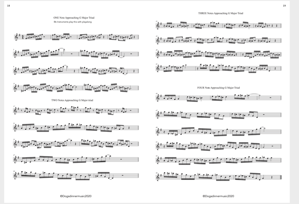 How to write a chromatic approach note tune