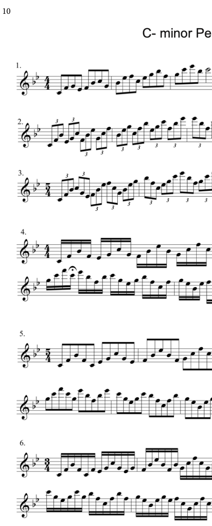 Expansive Pentatonic Exercises all instruments