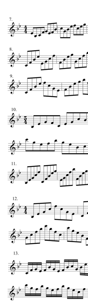 Expansive Pentatonic Exercises all instruments