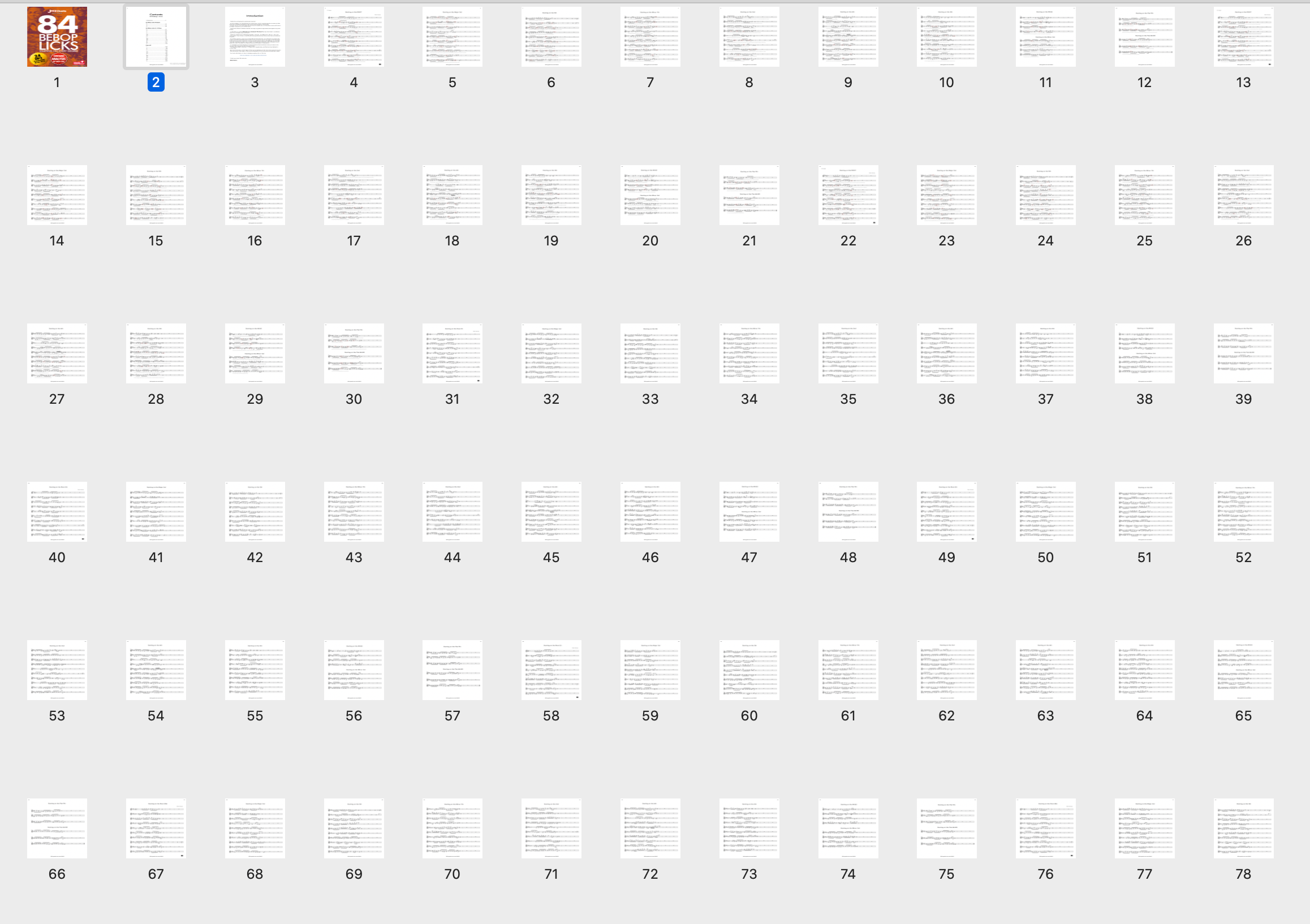 84 Bebop licks (All Instruments plus Guitar Version)