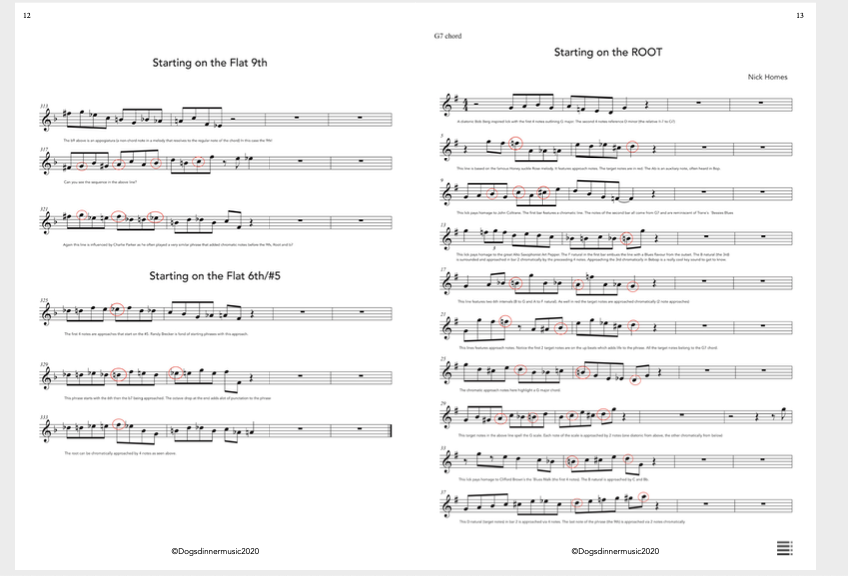 84 Bebop licks (All Instruments plus Guitar Version)