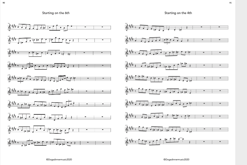 84 Bebop licks (All Instruments plus Guitar Version)