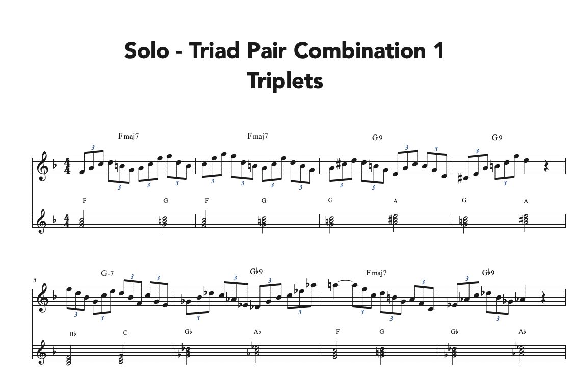 Girl from Ipanema Triad Pair exercises
