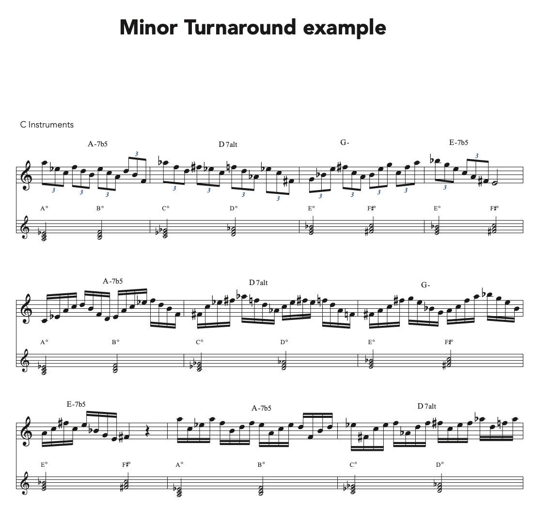 Diminished Triad Pair exercises