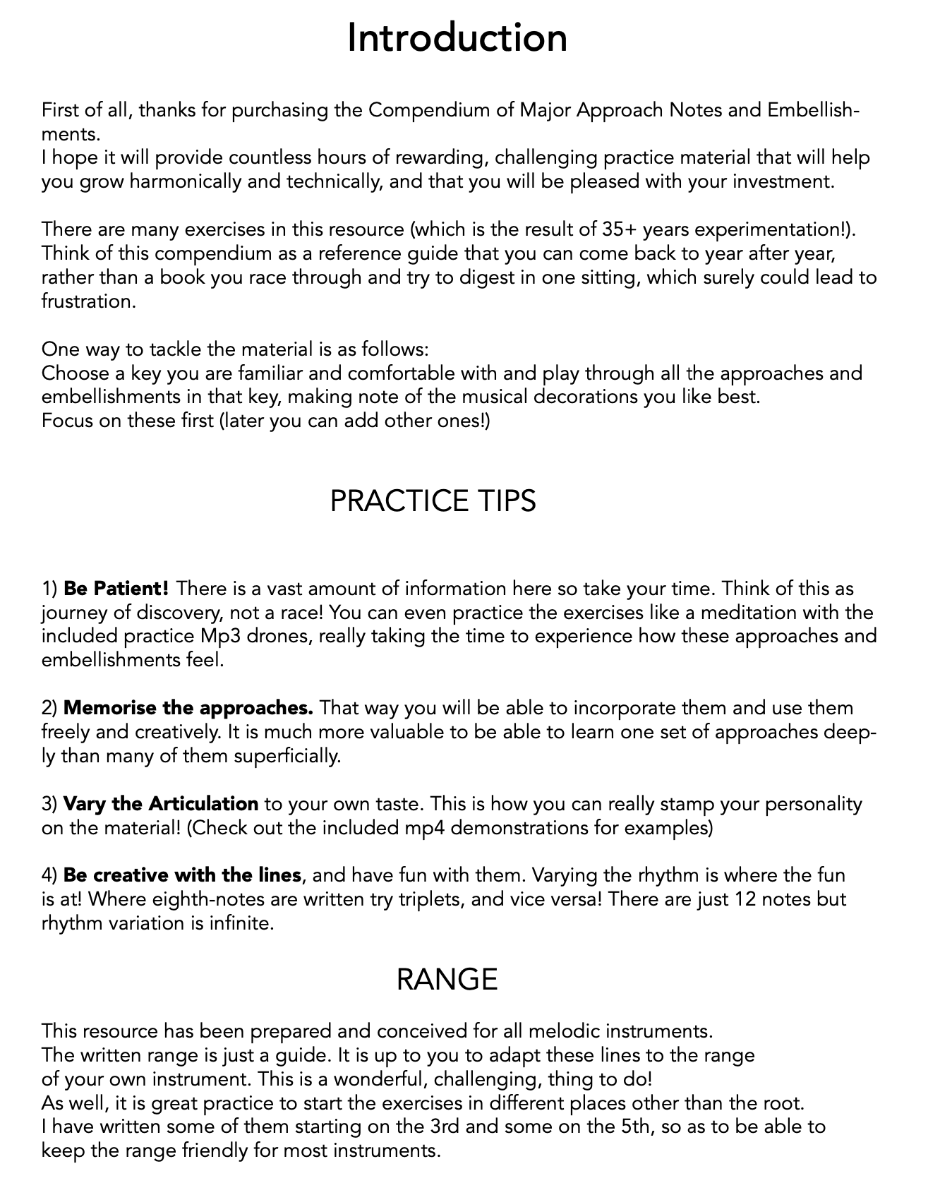 The Complete Compendium of Major Approaches and Embellishments - digital download