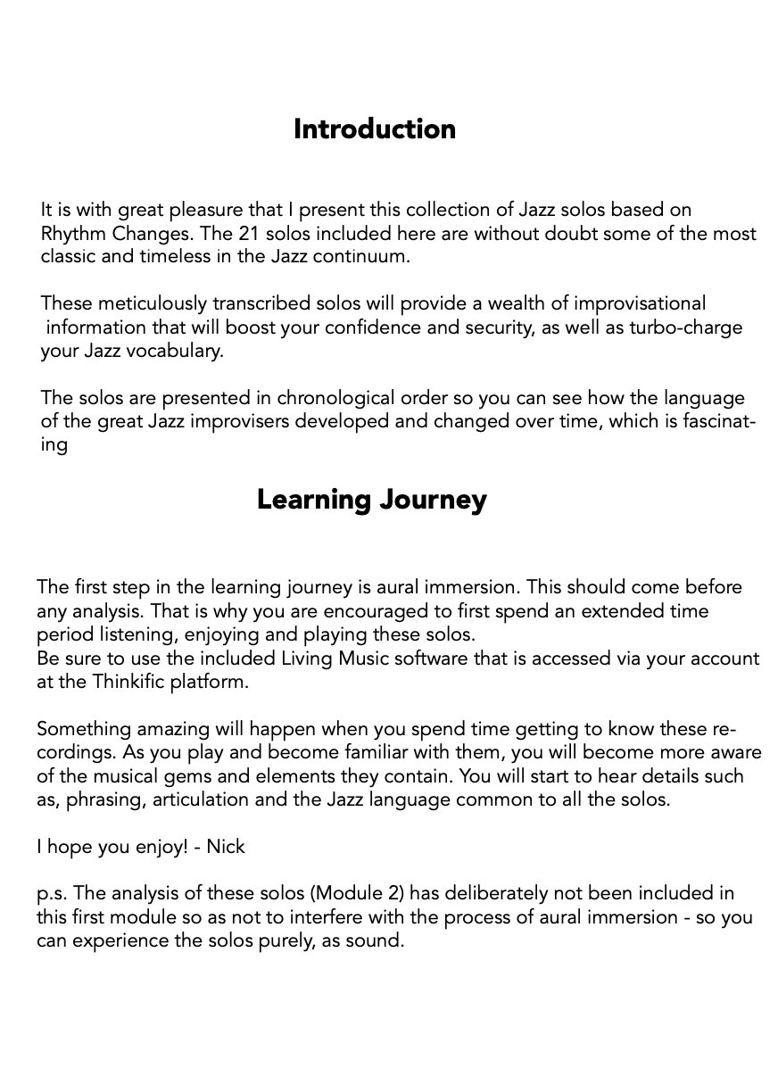 Rhythm Changes Masterclass (volume1)