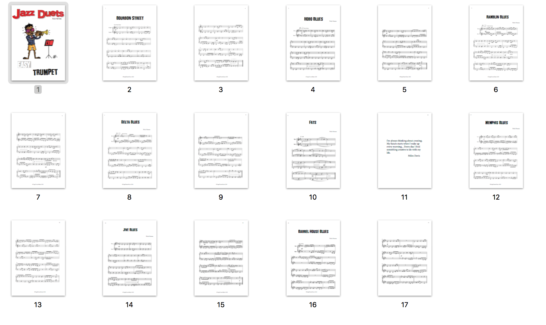 Easy Jazz Trumpet Duets  PDF Download