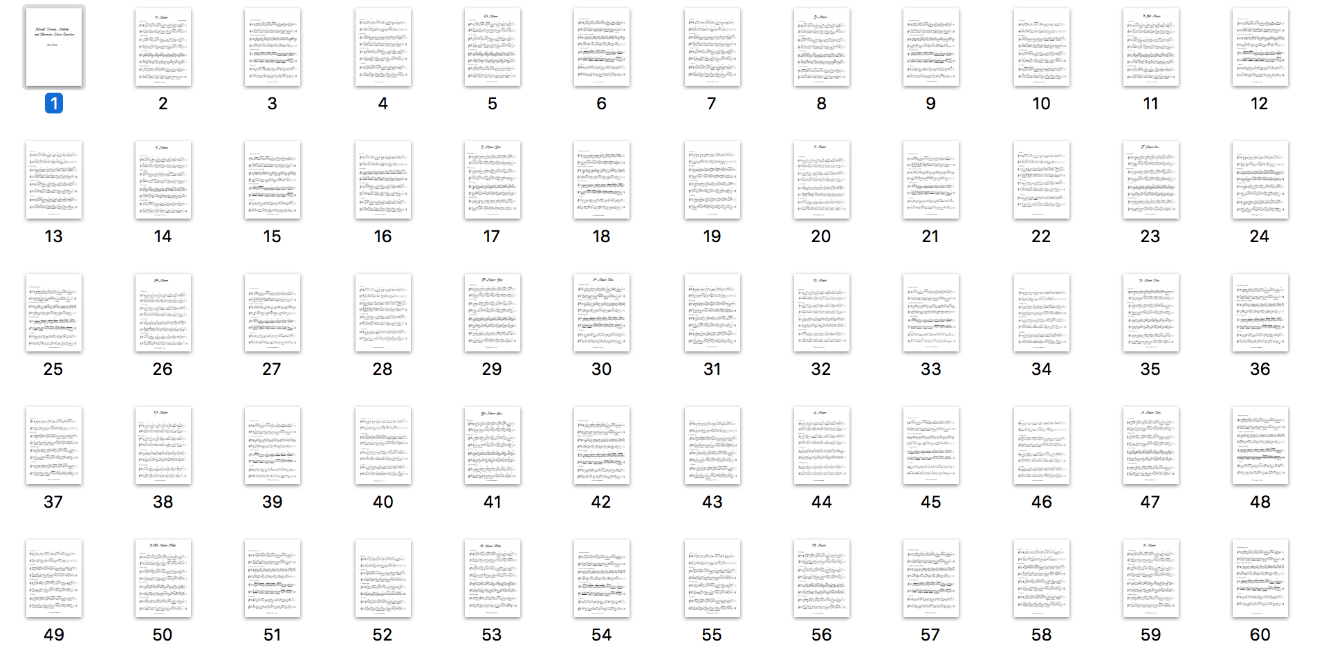 Natural, Melodic, Dorian + Harmonic Minor Arpeggio  Exercises