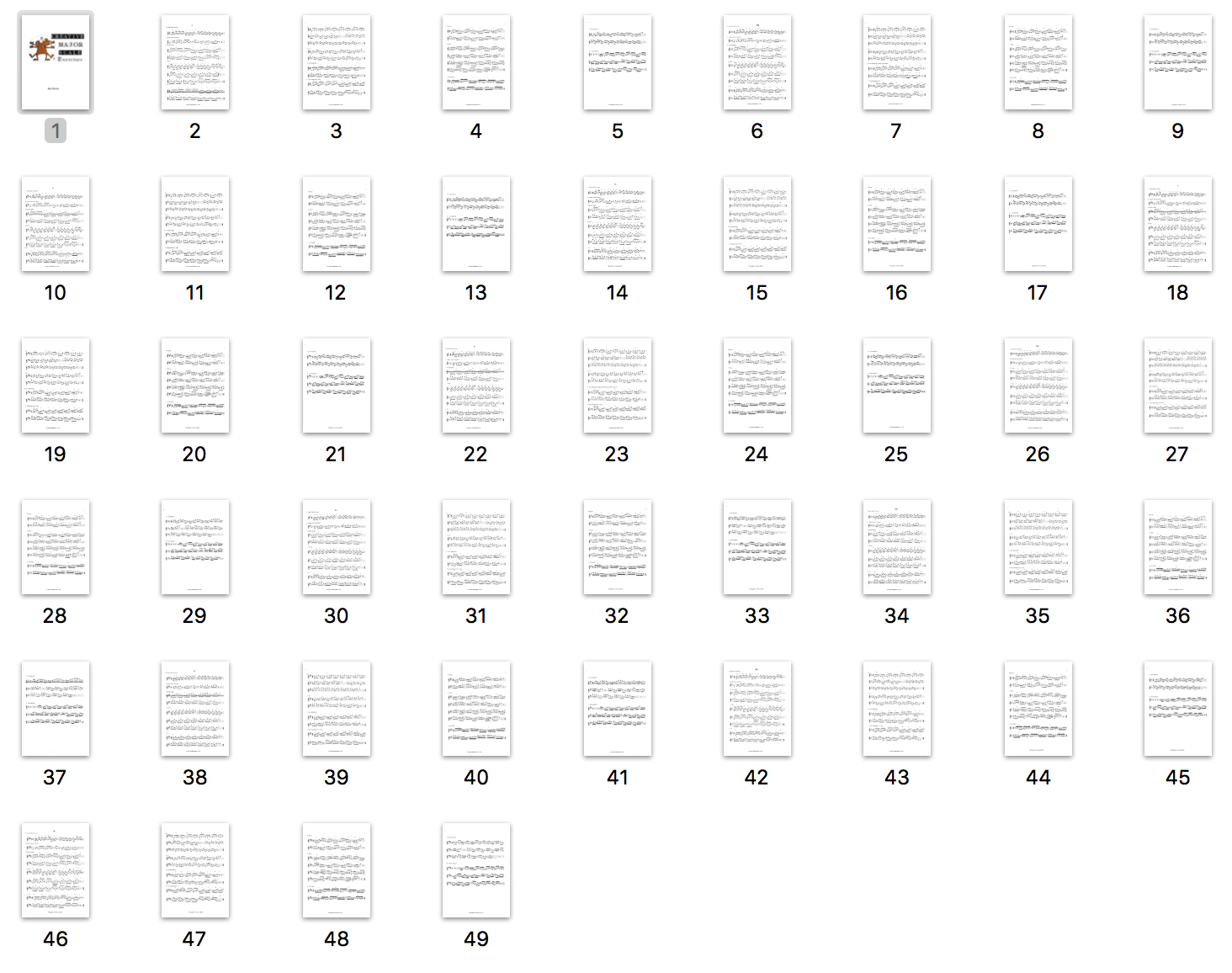 Creative Major Scale Exercises - All Instruments - Digital download