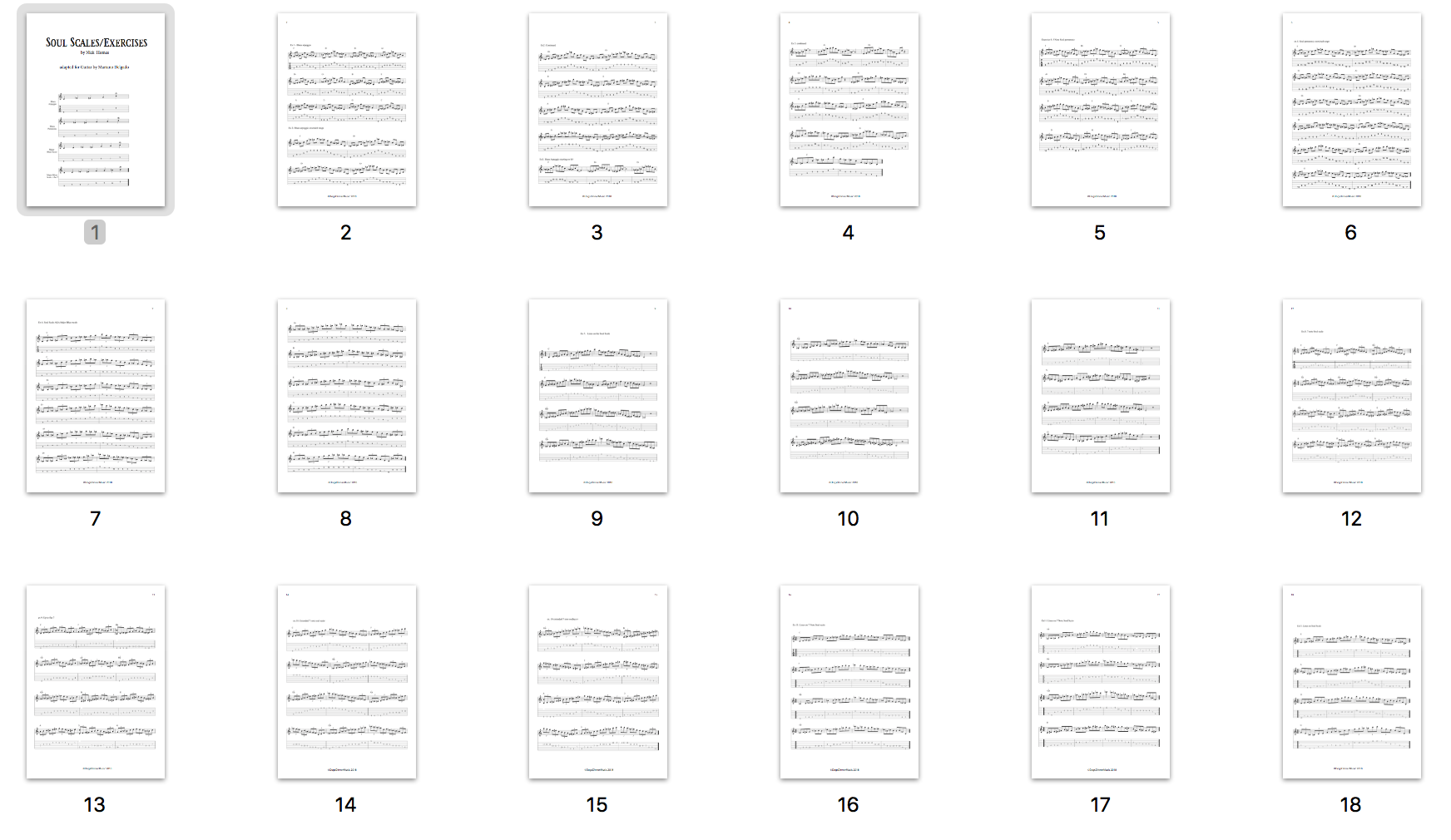 Guitar Soul Scale exercises