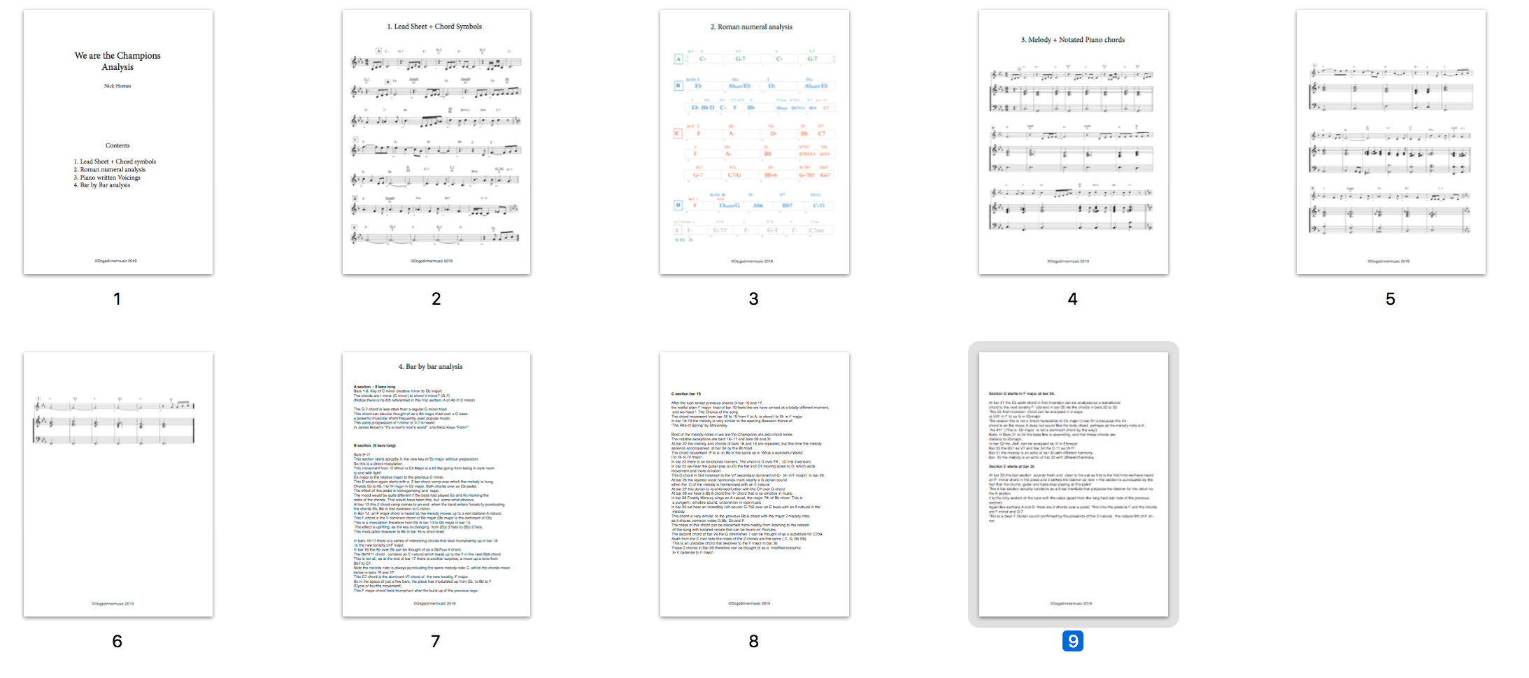 We are the Champions analysis package PDF