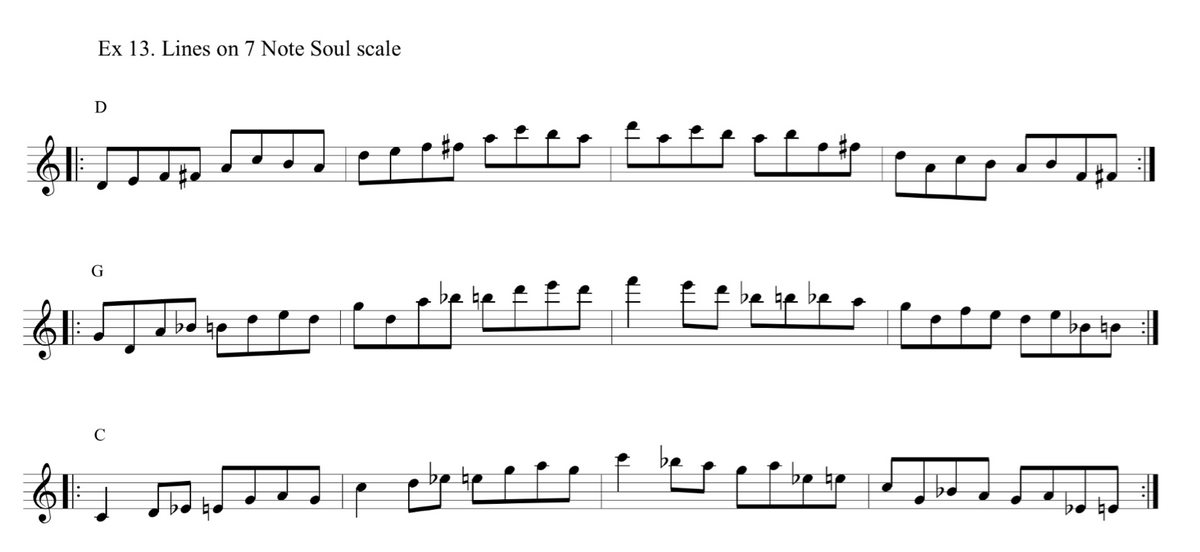 Soul scale examples- Jazz duets