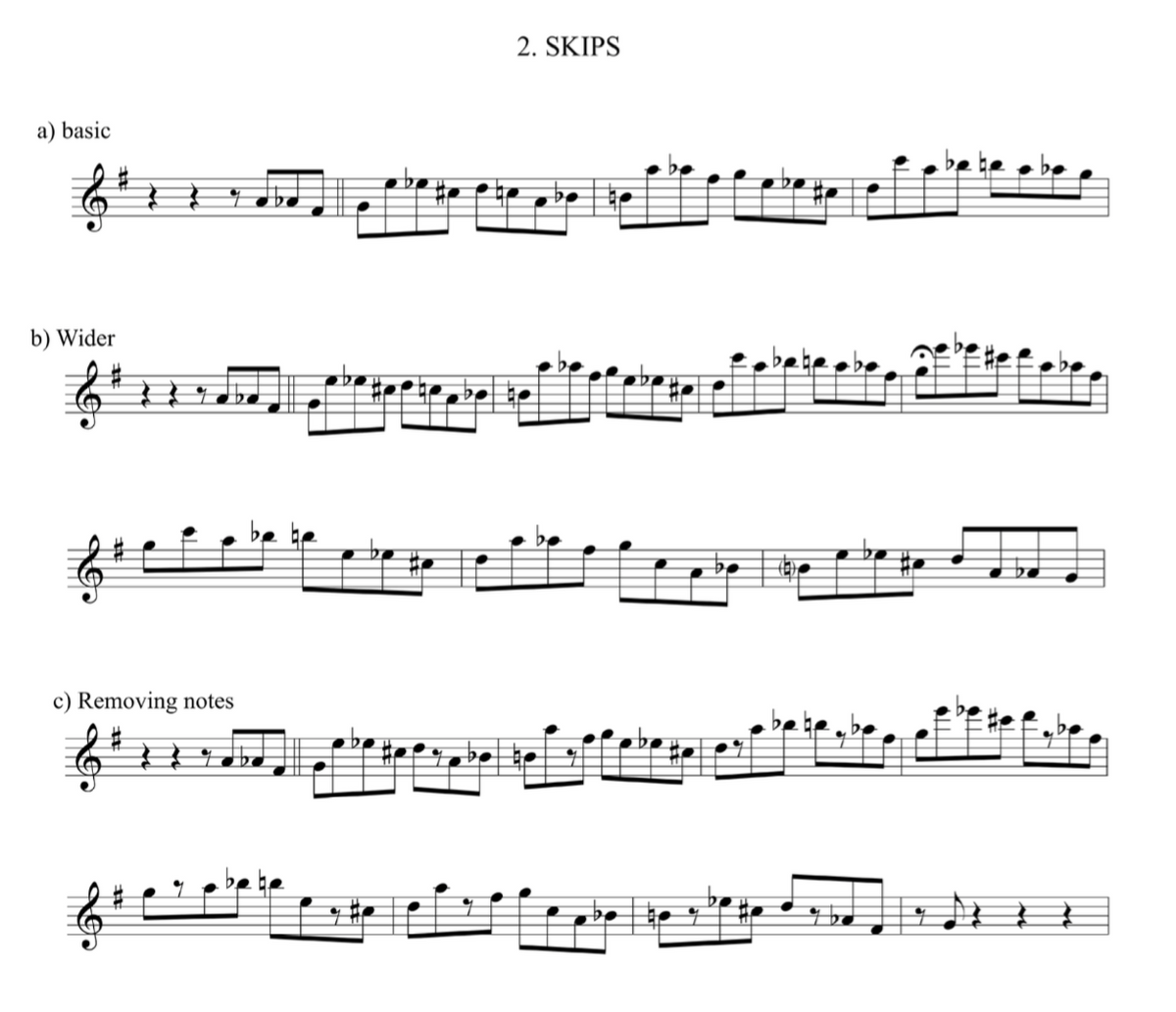 3 note Approach Notes exercises- Jazzduets