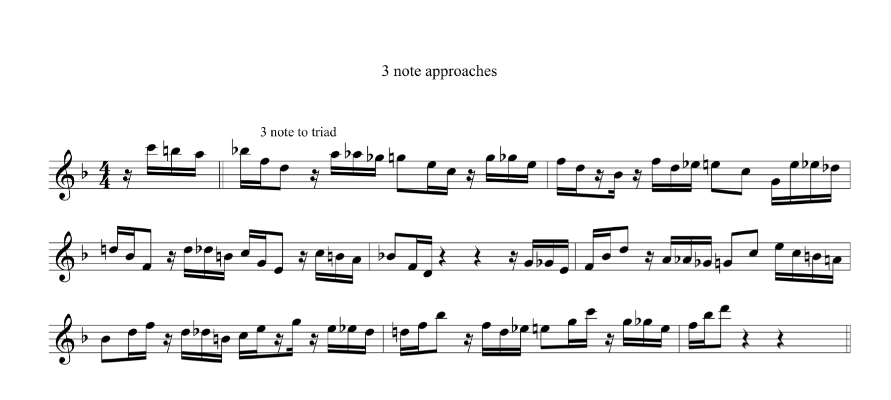 Approaching Triad Pairs - 3 notes