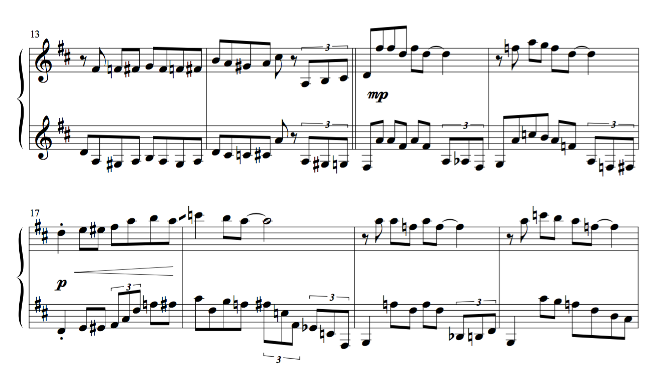 Intermediate  Jazz Clarinet Duet sample 4 - Jazzduets