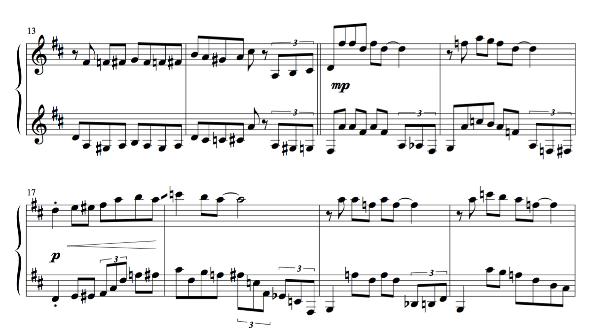 Intermediate  Jazz Clarinet Duet sample 4 - Jazzduets