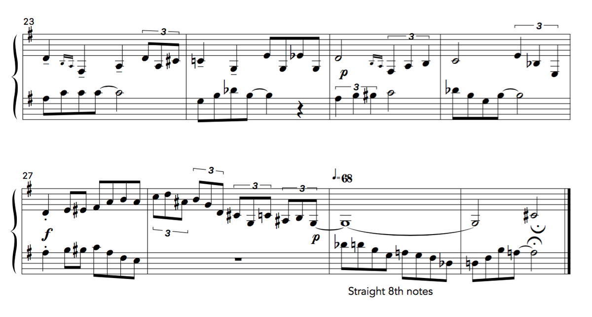 Intermediate  Jazz Clarinet Duet sample - Jazzduets