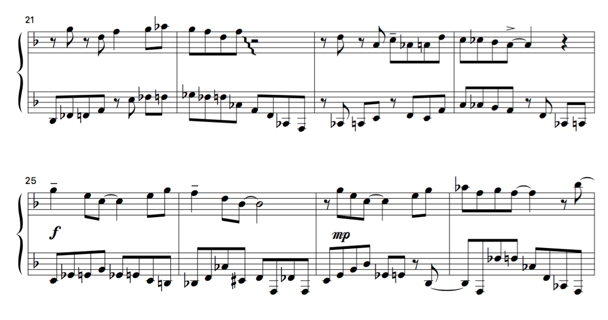 Intermediate  Jazz Clarinet Duet sample 2 - Jazzduets