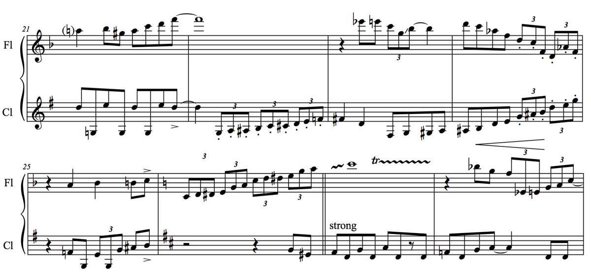 Flute + Clarinet Jazz Duets- 2