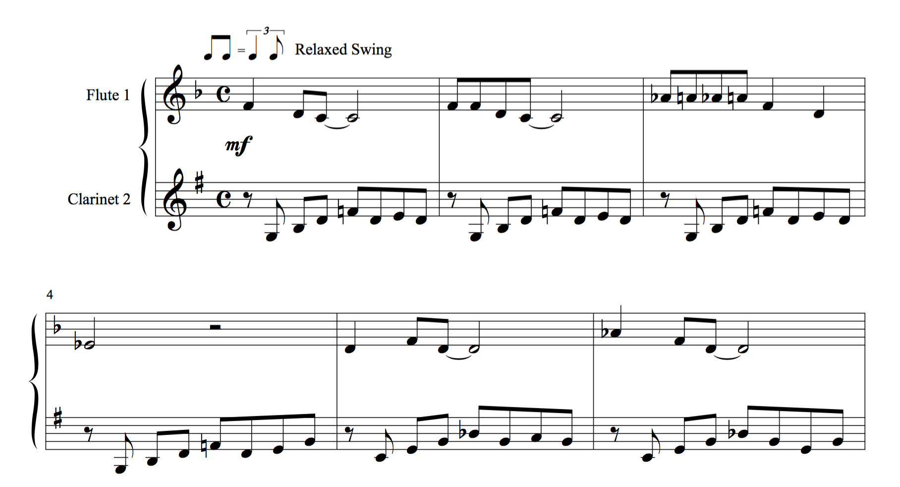 Flute and Jazz Duets PDF booklet mixed level vol 1