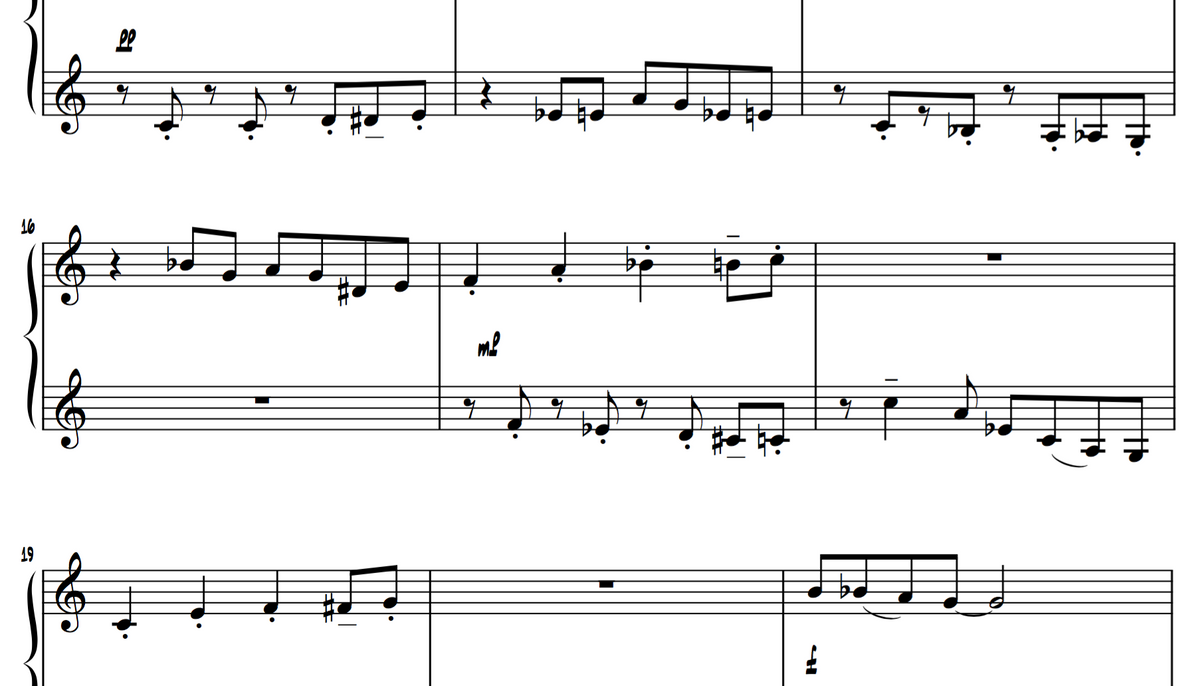 Easy Clarinet Jazz Duet - sample 3