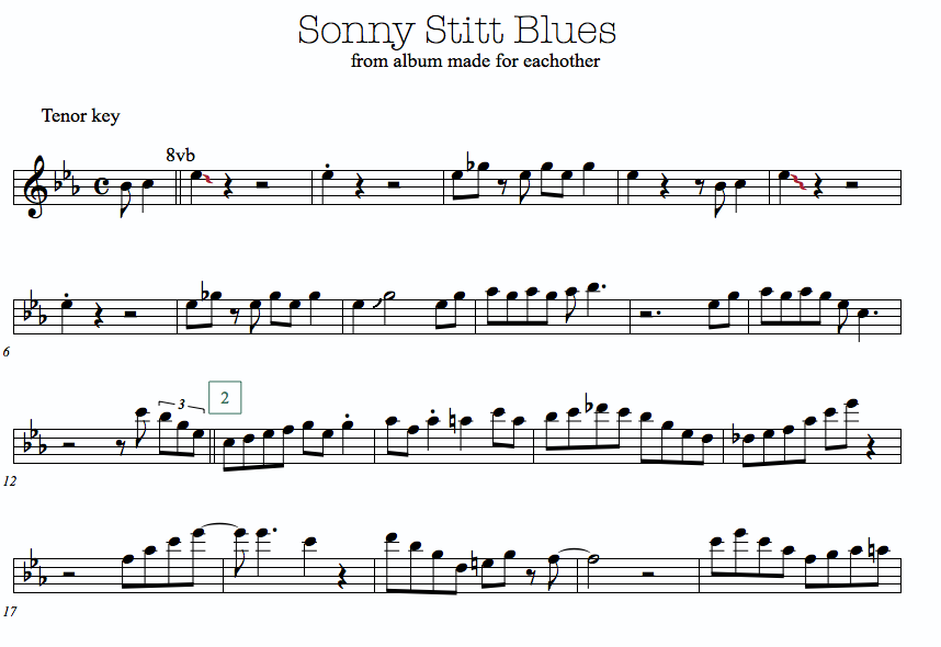 Sonny Stitt- Made for each other