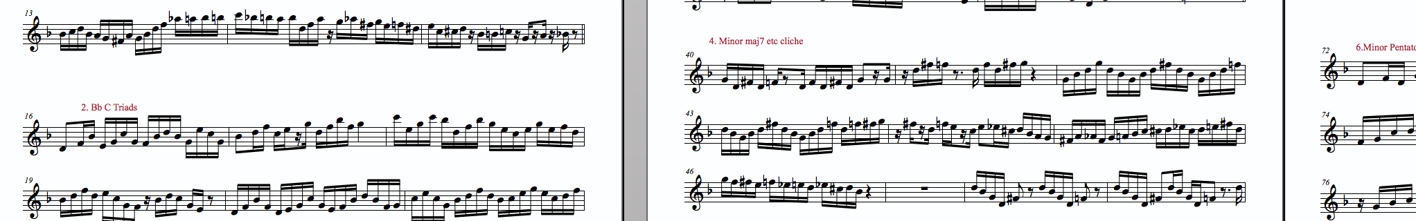 12 studies on a minor 7 vamp - digital PDF+ Mp3 backing track.