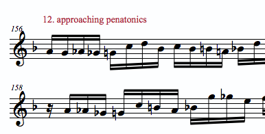 10 ideas to improvise on a minor 7th vamp- approaching pentatonics