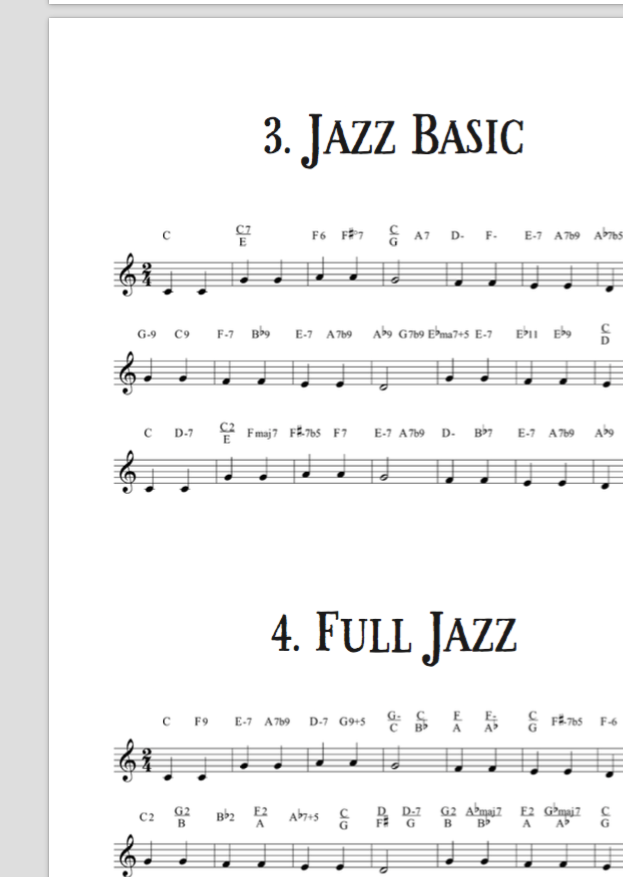 Twinkle Twinkle Little Star- Reharm - Jazzduets - basic