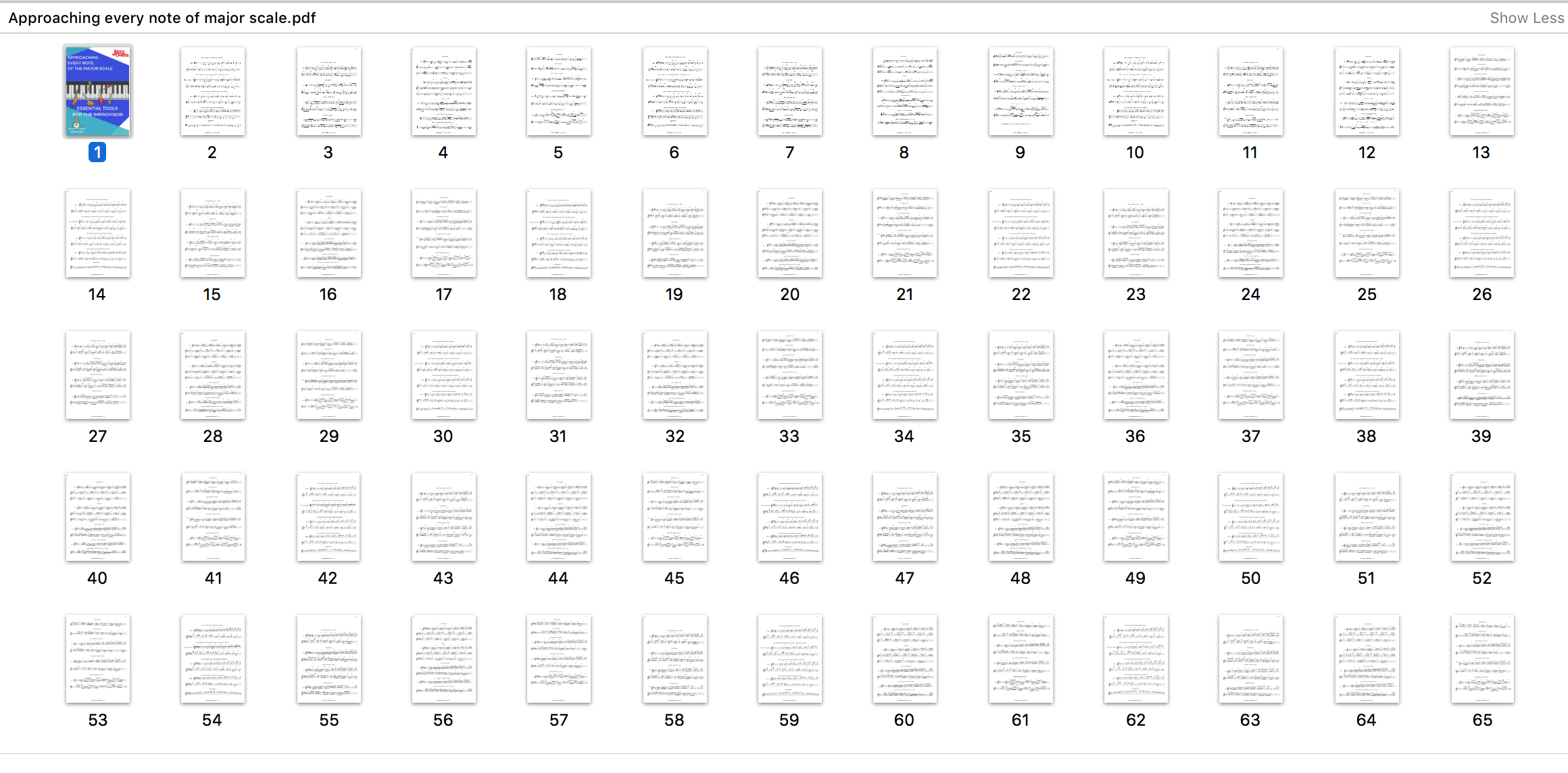 Approaching every note of the major scale- B