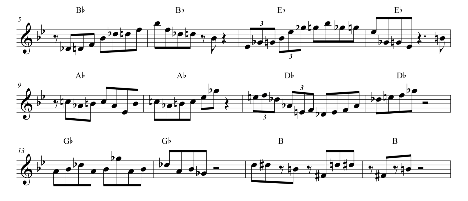 Blues arpeggio-jazz duets ex2