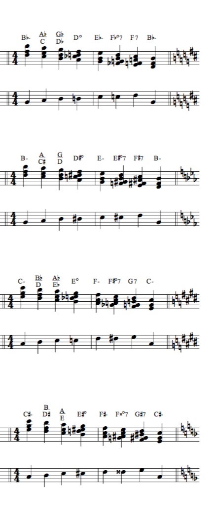 Stevie Wonder Minor scale- Jazz duets 1