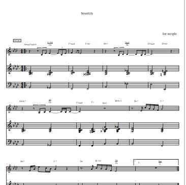 Streetlife Song Analysis - intro