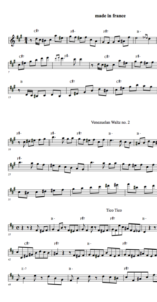 Killer lick- Jazz duets- tunes