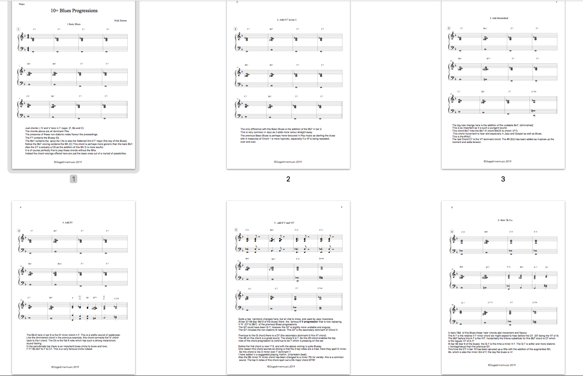 10+ Essential Blues Progressions + 33 SOLOS complete Package