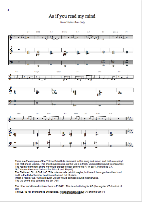 Stevie Wonder Amazing Tritone Substitution Tutorial