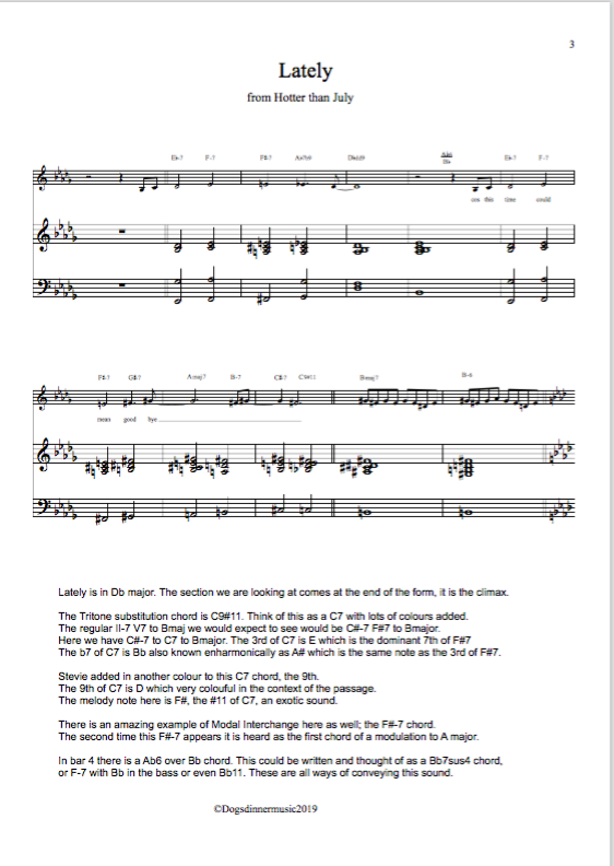 Stevie Wonder Amazing Tritone Substitution Tutorial