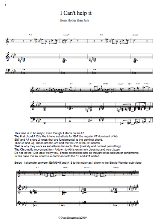 Stevie Wonder Amazing Tritone Substitution Tutorial