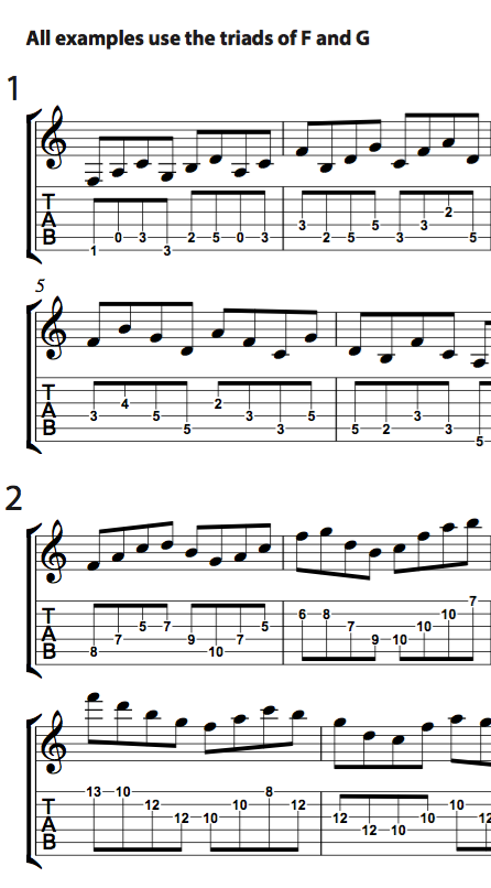 Introduction to Practicing Triad Pairs on Guitar- Digital download